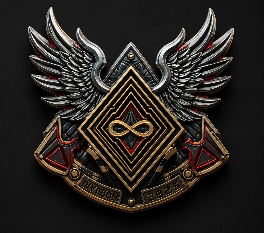 Official Division 3825 winged diamond emblem